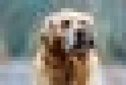 The same photo after pixelated processing
